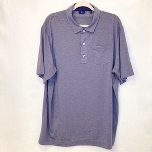 FootJoy (FJ) Purple Striped Polo Golf Shirt Classic Collar Size XXL